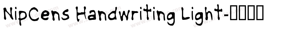 NipCens Handwriting Light字体转换